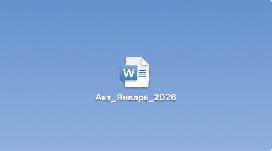 Акт в формате Word